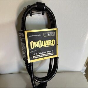 OnGuard 6" Straight Cable Lock